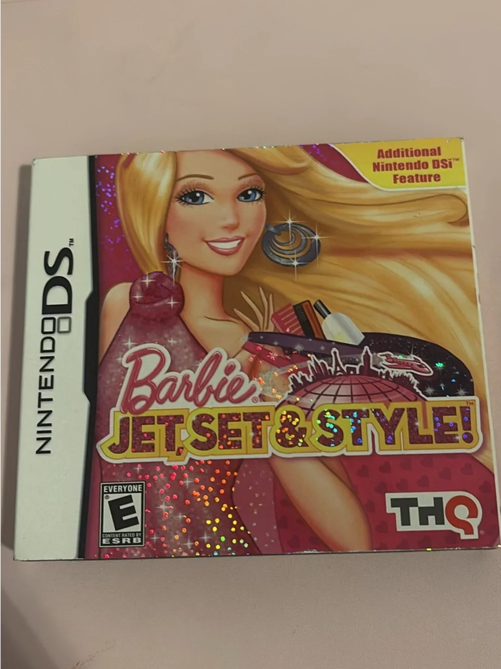 Barbie Jet Set & Style Nintendo DS Game - Pink, Gold